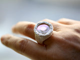 925 silver ring with pearl