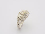 925 silver ring with diamonds.