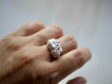 925 silver ring with diamonds
