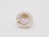 925 silver ring with pearl
