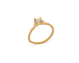 18 Carat Gold Ring With Blue Madagascar Sapphire
